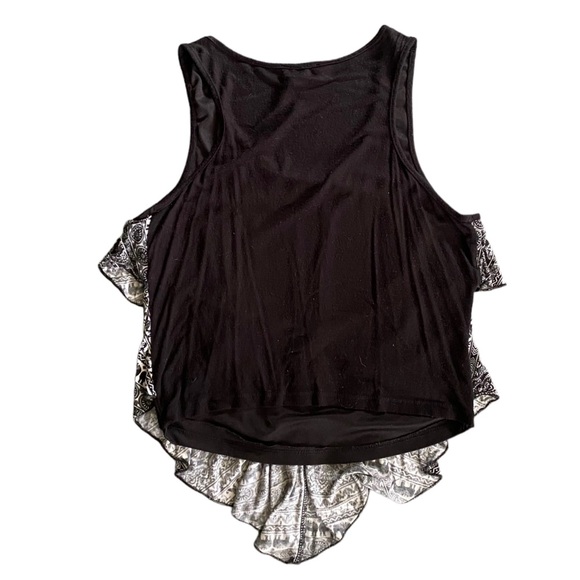 {Love J} Safari Print Sleeveless Tank Top with Ruffled fabric - Picture 5 of 5